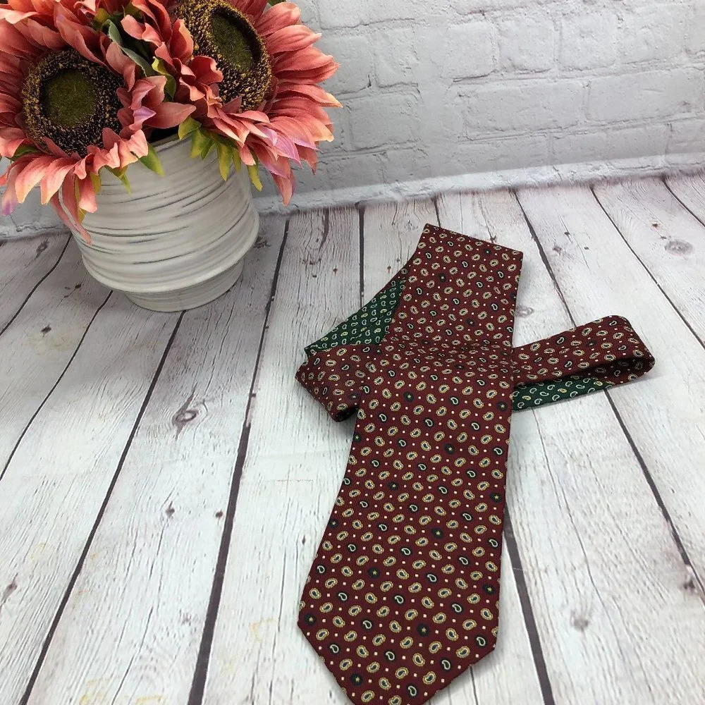 Tommy Hilfiger silk Tie preppy office business attire